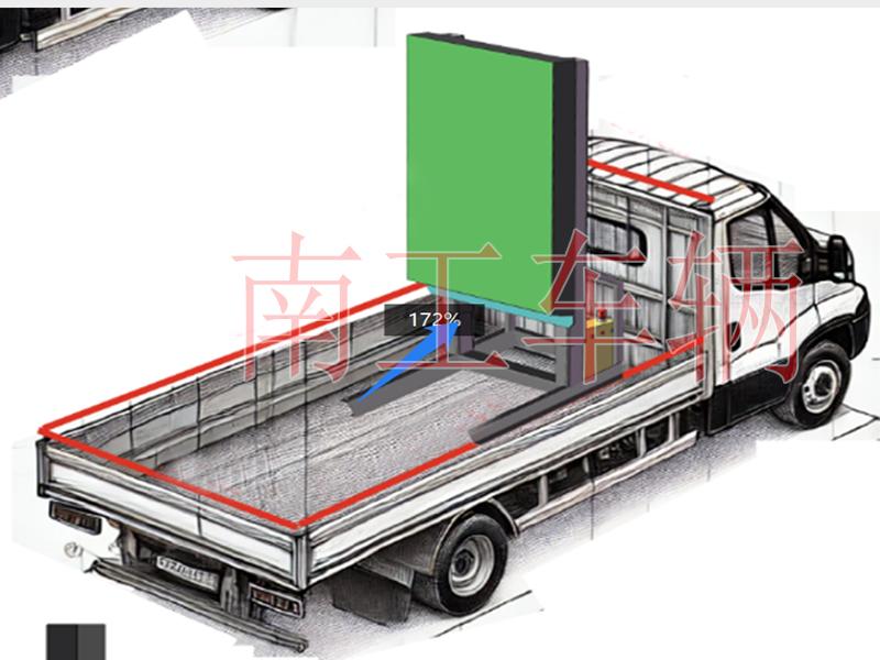 輕型帶升降車載LED顯示屏架 移動(dòng)戶外交通誘導(dǎo)屏架